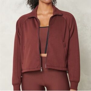 NWT Abercrombie & Fitch YPB NeoKNIT cinched full zip jacket